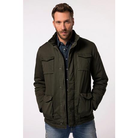 JP1880  Baumwoll-Jacke, Stehkragen, Zipper 