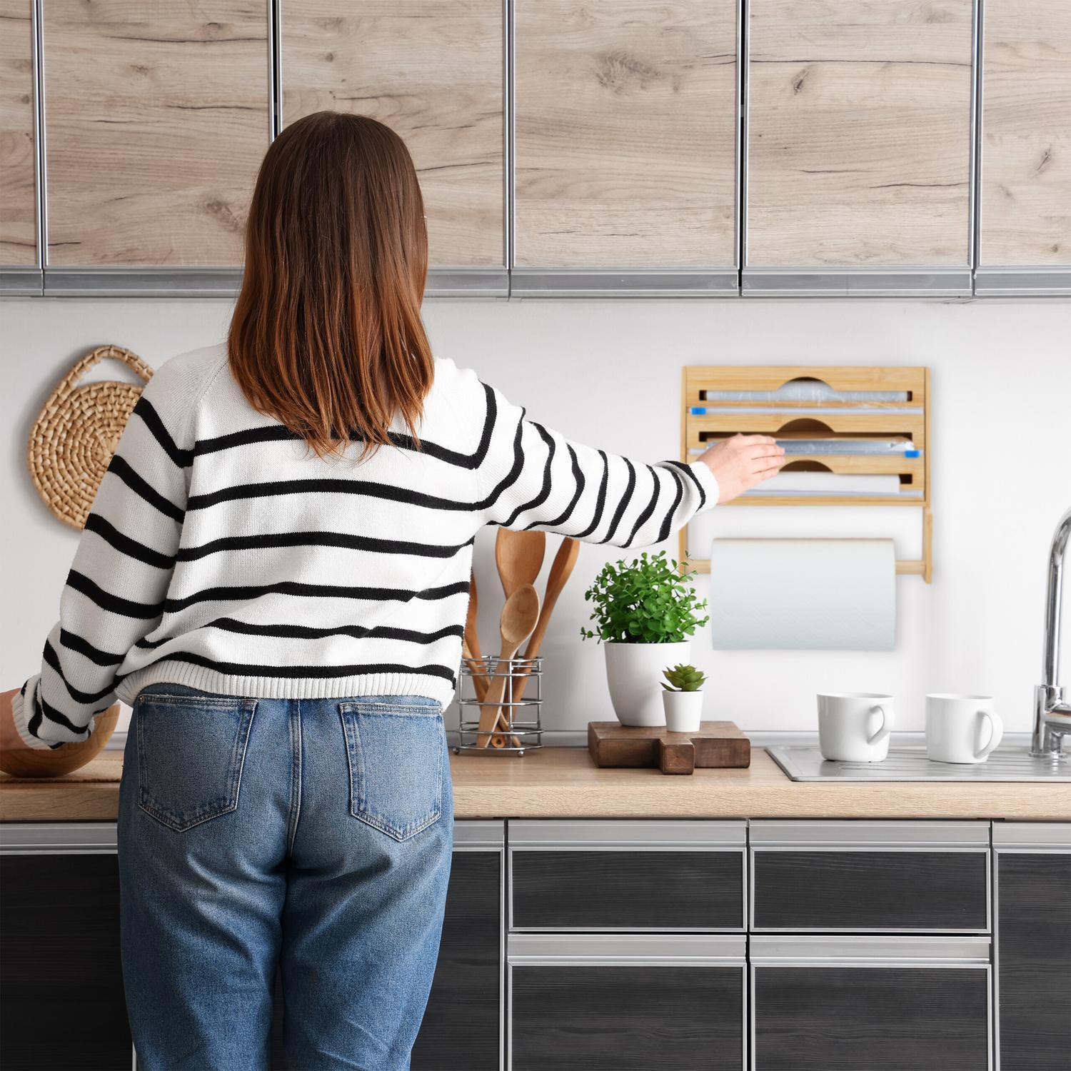 Northix Folienspender mit Küchenrollenhalter  