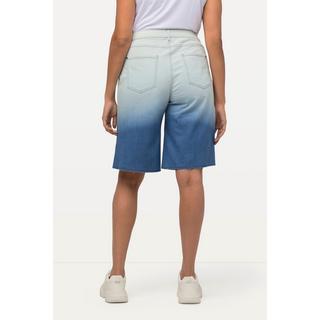 Ulla Popken  Jeansshorts Mary, Farbverlauf, weites Bein, 5-Pocket-Form 