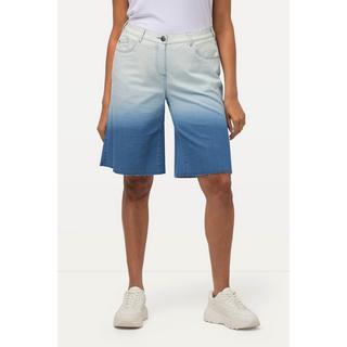 Ulla Popken  Jeansshorts Mary, Farbverlauf, weites Bein, 5-Pocket-Form 