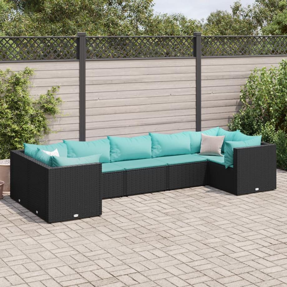 VidaXL set salotto da giardino Polirattan  