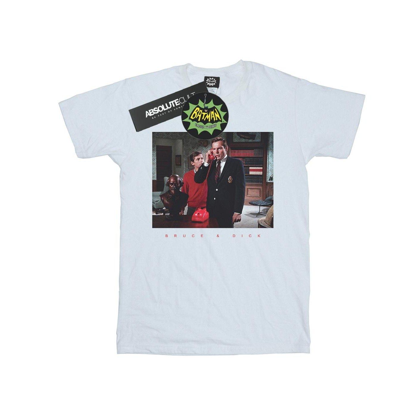 Image of Batman Tv Series Bruce & Dick Photo Tshirt Mädchen Weiss 116