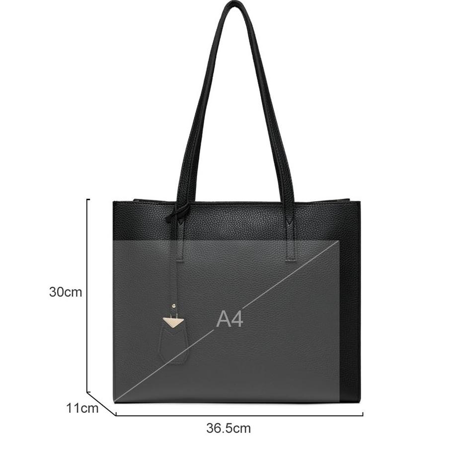 Only-bags.store Grand Sac Shopper avec Fermeture à Glissière pour Travail et Loisirs  