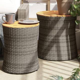 VidaXL Garten beistelltisch poly-rattan  