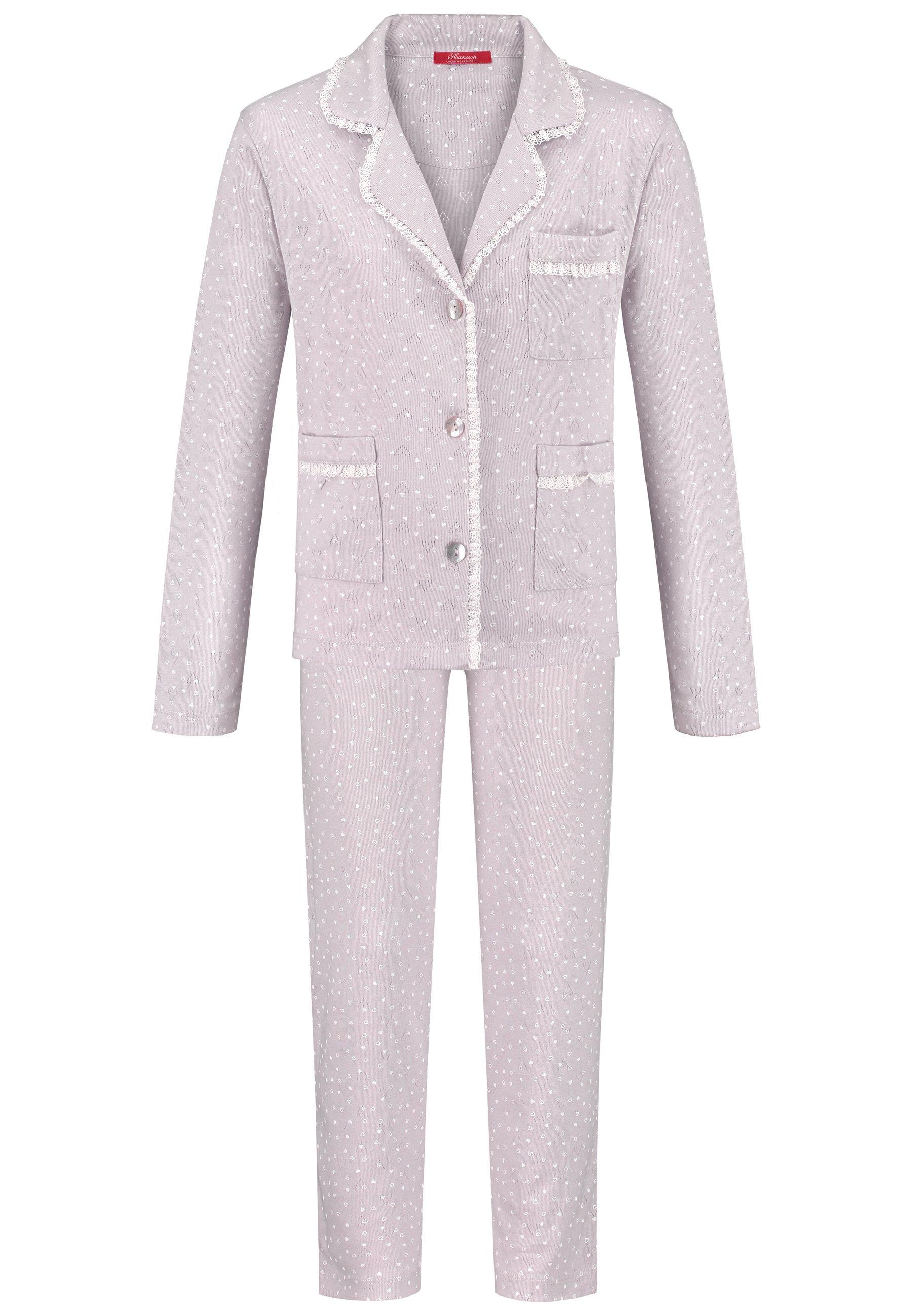 Image of Schlafanzug, Klassisches Design, Für Mädchen Mädchen Zimt 140