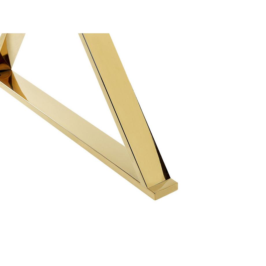 Beliani Table de repas en Verre de sécurité Glamour ATTICA  