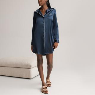 La Redoute Collections  Langärmeliges Nachthemd aus Satin 