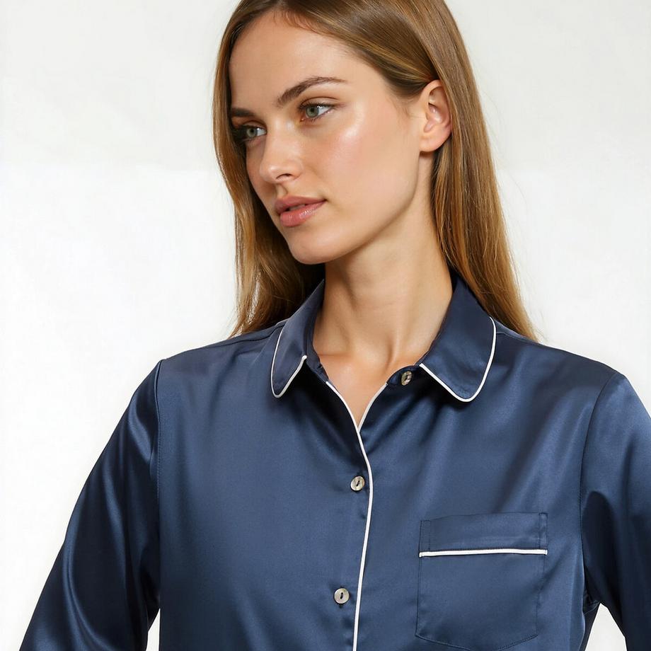 La Redoute Collections Nachthemd mit langen Ärmeln  