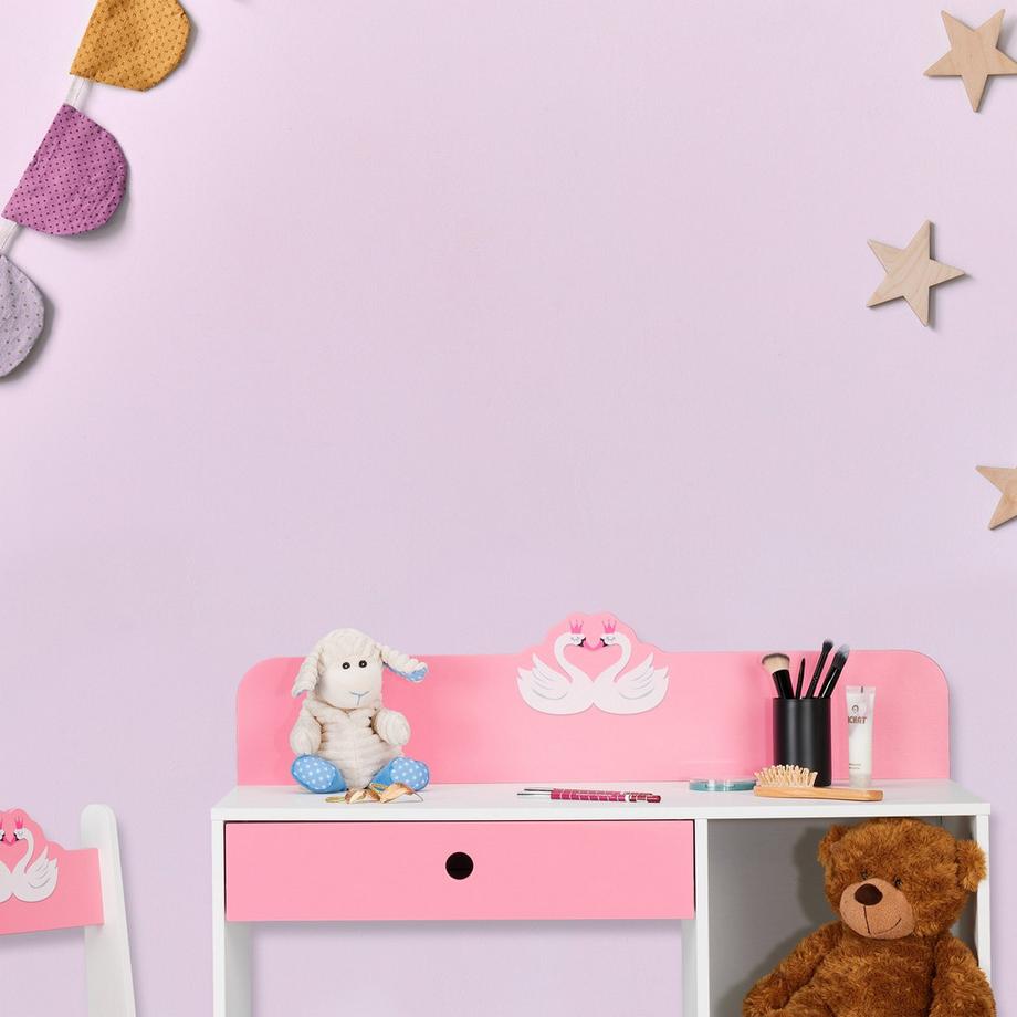 B2X Schreibtisch und Stuhl für Kinder Schwan  