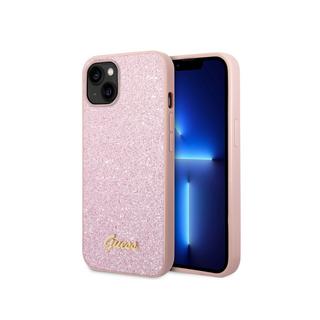 GUESS  Coque iPhone 14 Plus TPU Glitter Script 