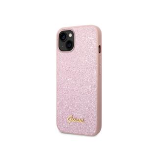 GUESS  Coque iPhone 14 Plus TPU Glitter Script 