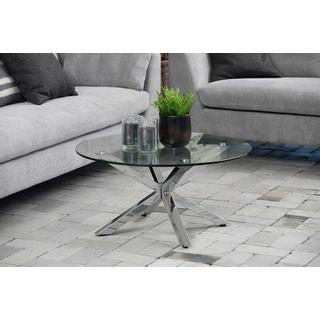 mutoni Table basse Triple-X chrome clair  