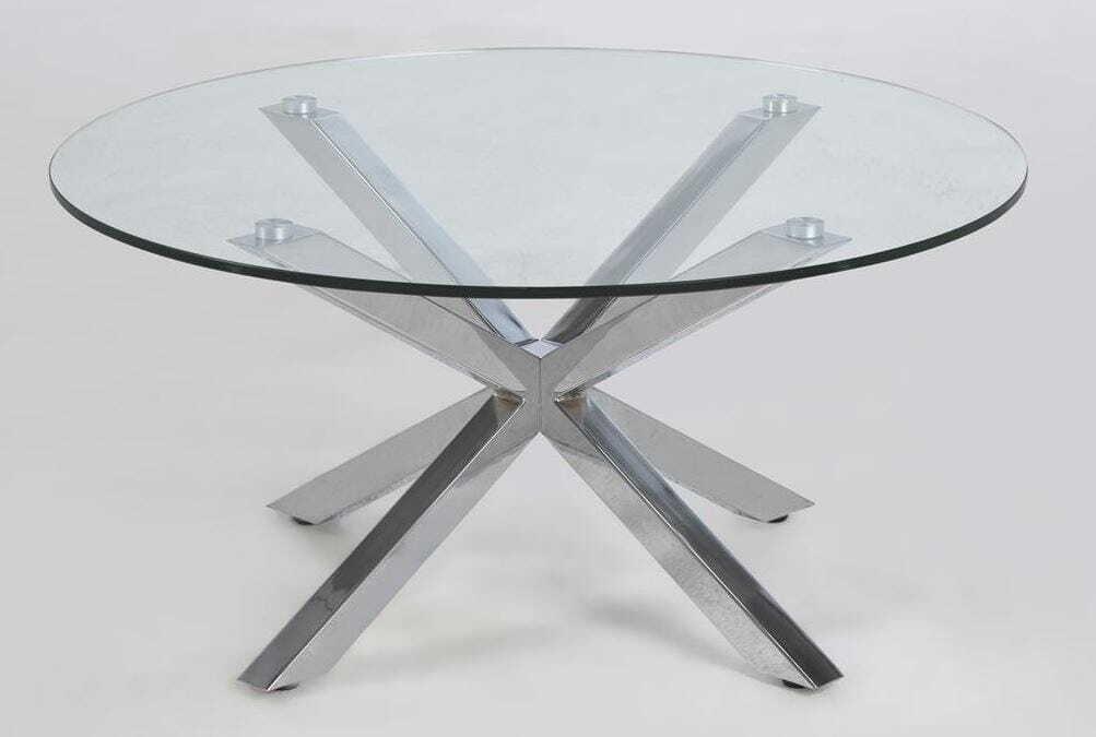 mutoni Table basse Triple-X chrome clair  