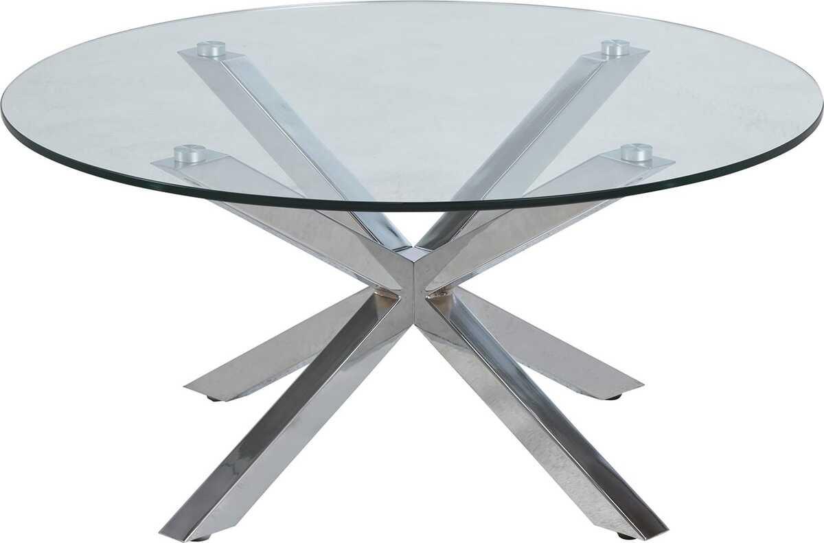 mutoni Table basse Triple-X chrome clair  