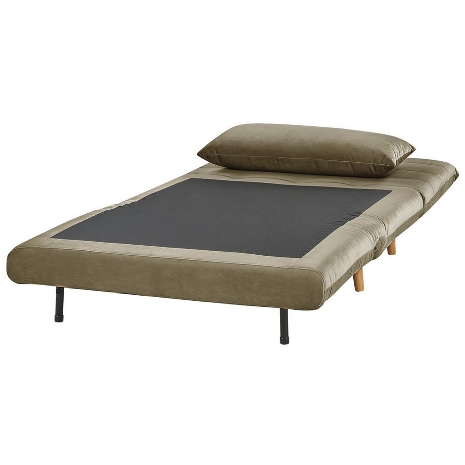 Beliani Schlafsofa aus Samtstoff  SETTEN  