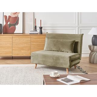 Beliani Schlafsofa aus Samtstoff Modern SETTEN  