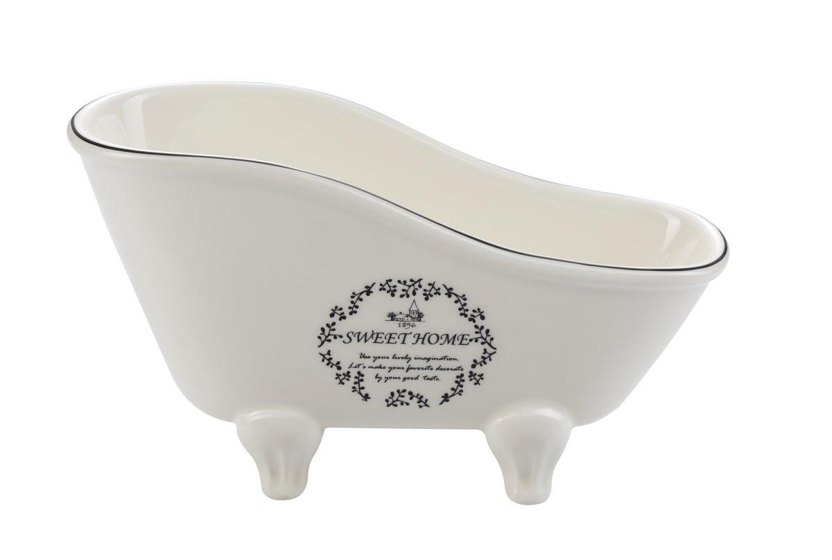 diaqua Baignoire déco Sweet Home blanc  