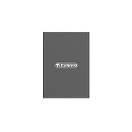 Transcend  RDE2 lecteur de carte mémoire USB 3.2 Gen 2 Type-C Gris 