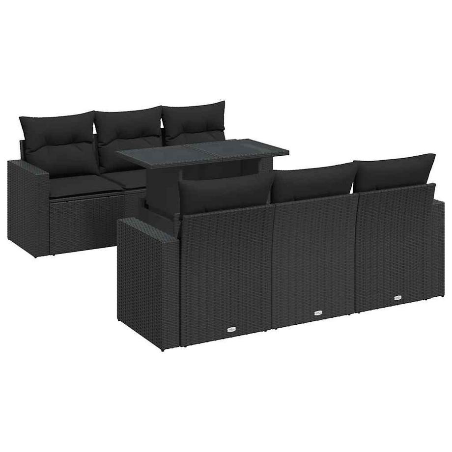 set di divani da giardino Polirattan