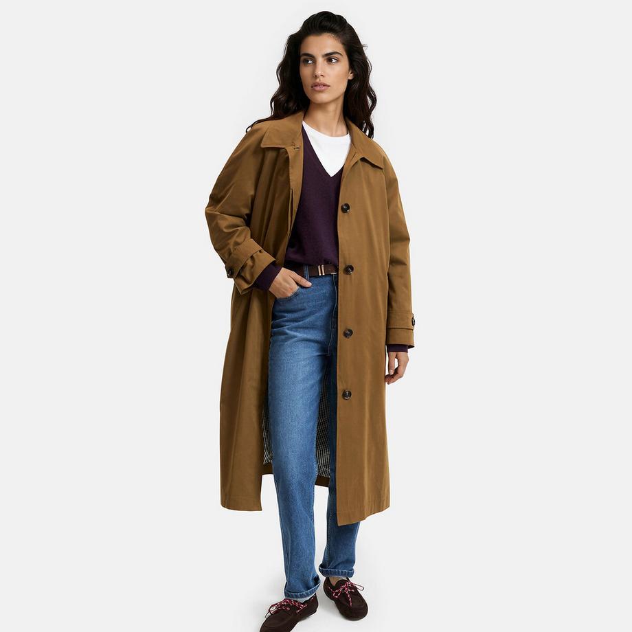 Oversize-Trenchcoat mit Knopfleiste