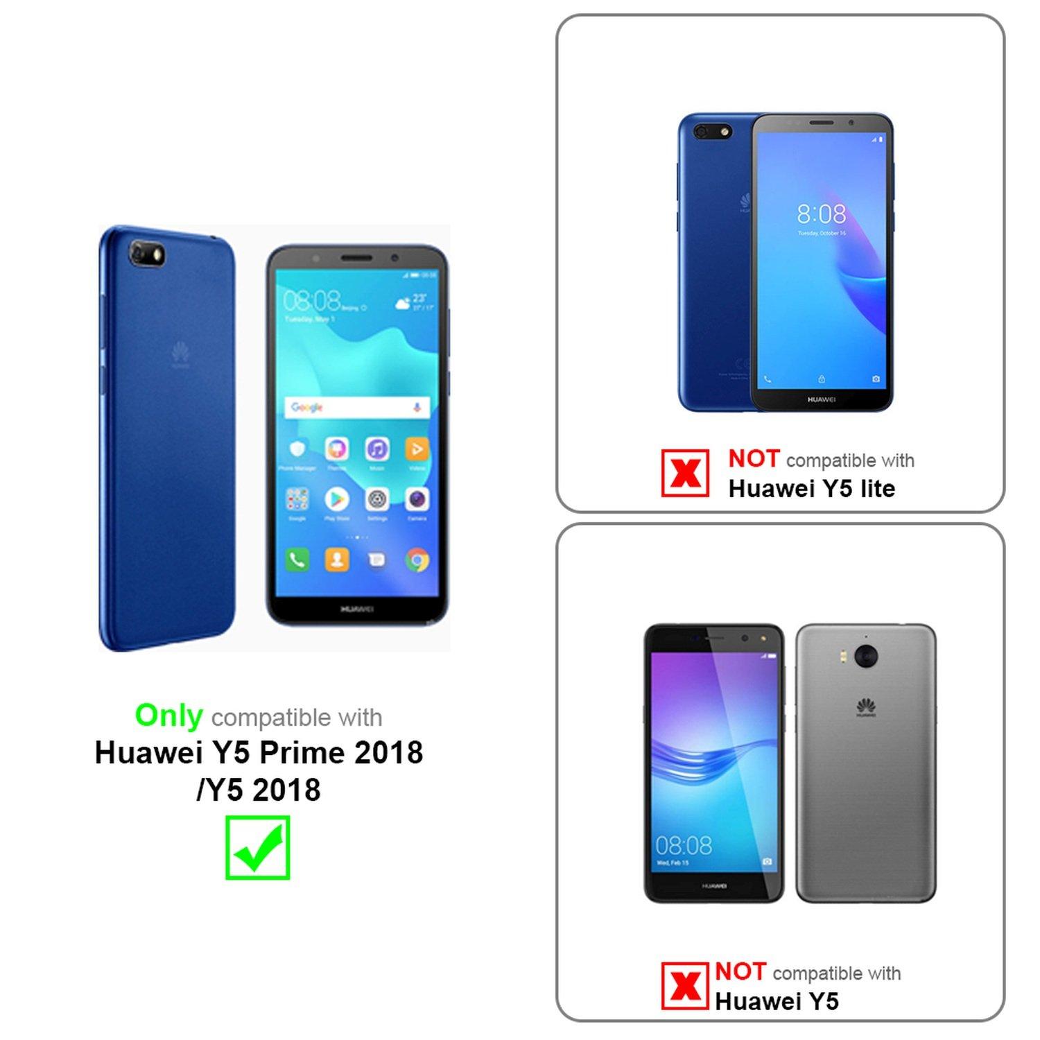 Cadorabo  Plein écran Film de protection compatible avec Huawei Y5 PRIME 2018 / Y5 2018 - Verre de protection d'écran durci (Tempered) d'une dureté de 9H avec 3D Touch 