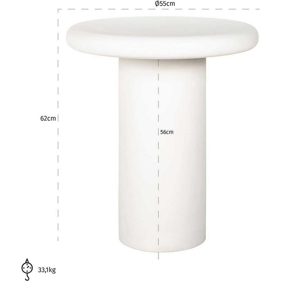 mutoni Table d'appoint Bloomstone 55  