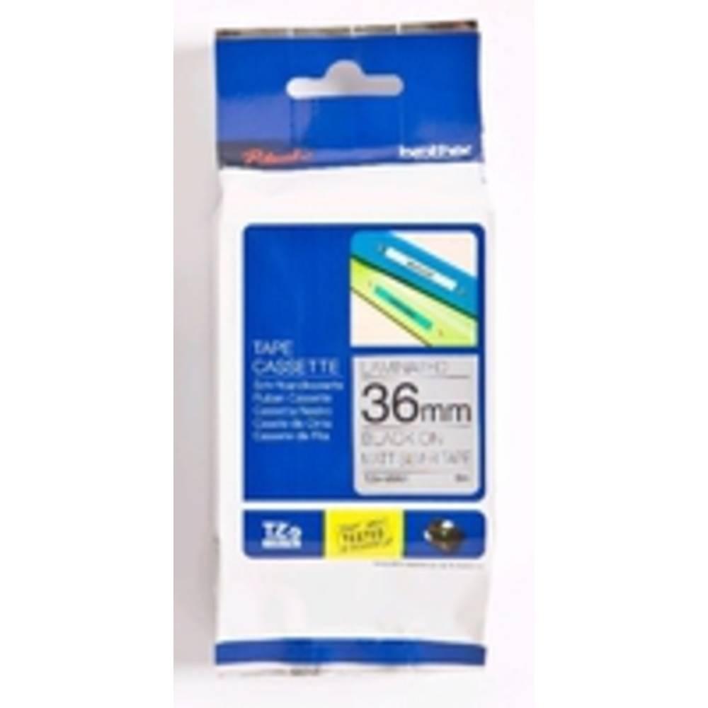 brother  Nastro metallico  TZe TZe-M961 Colore Nastro: Argento (opaco) Colore carattere:Nero 36 mm 8 m 