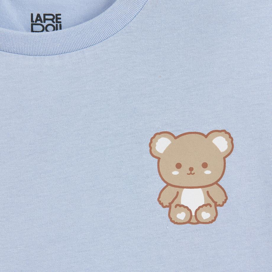 La Redoute Collections  3er-Set Pyjashorts aus Baumwolle mit Teddybär- und Streifenmuster 