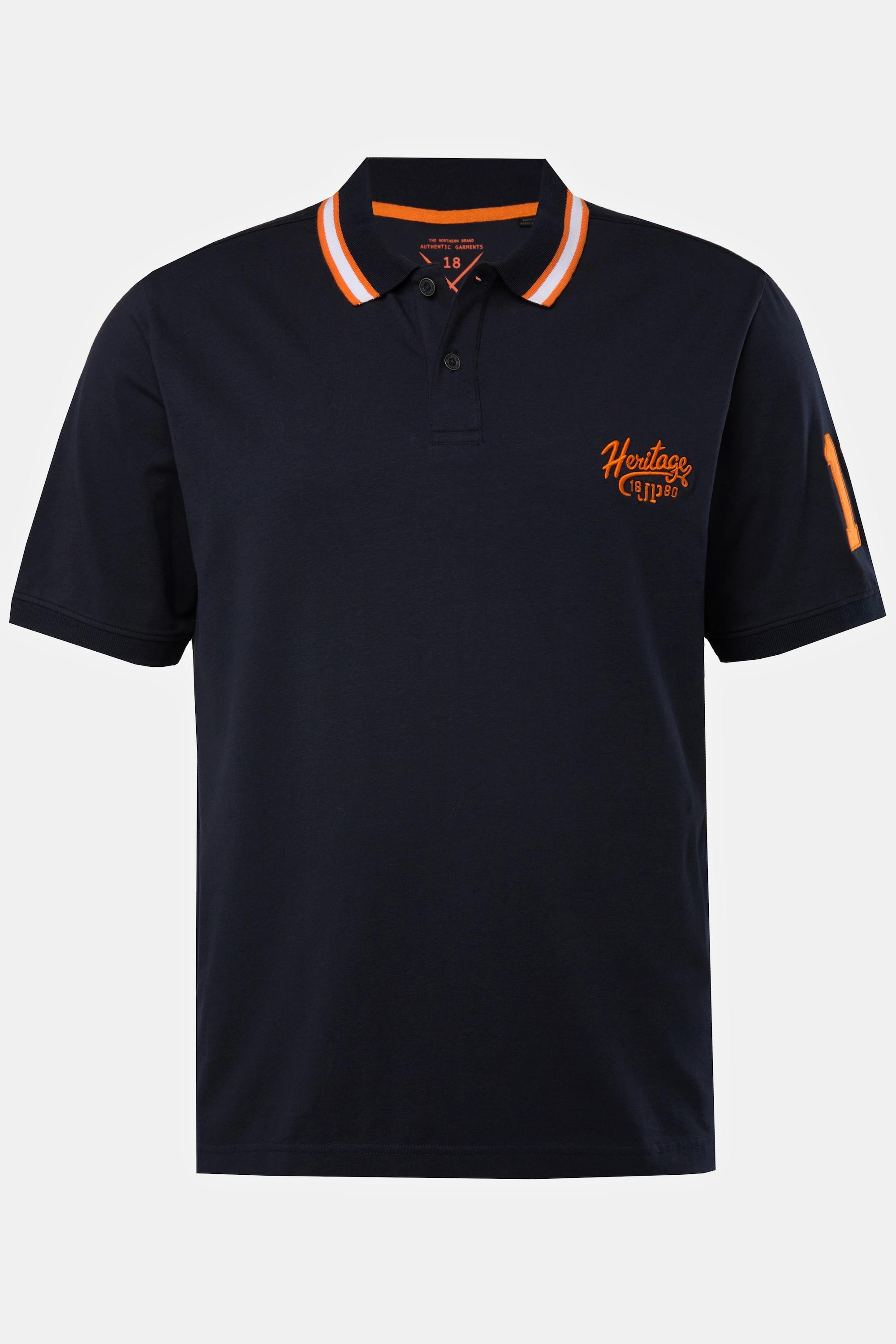 JP1880  Maglia polo con FLEXNAMIC®, mezze maniche e righe a contrasto, fino alla tg. 8XL 