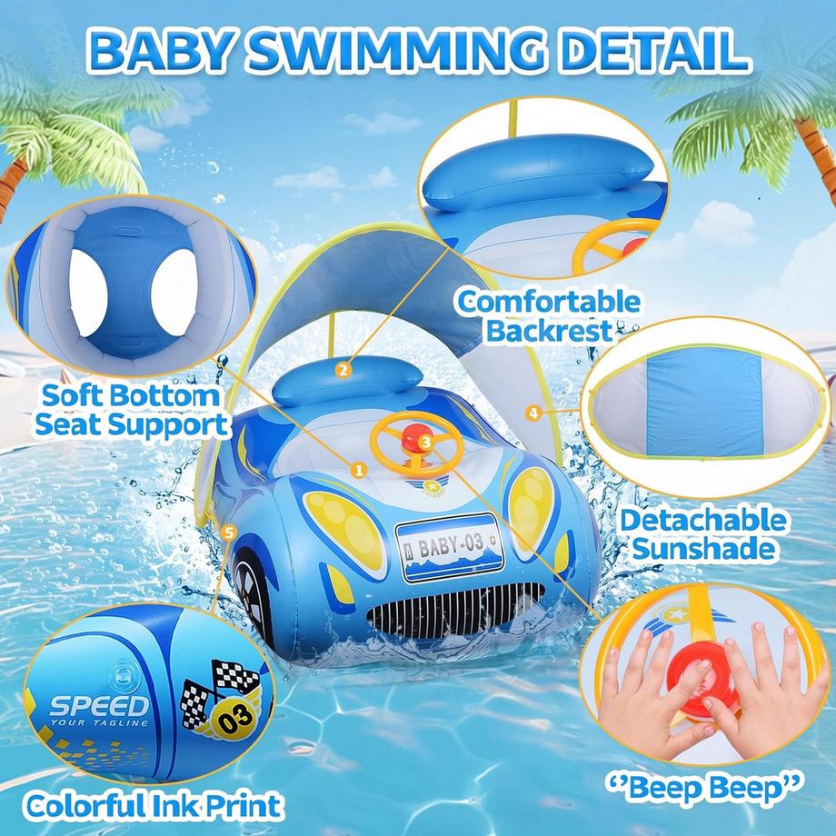Schwimmring, Schwimmhilfe mit Schwimmsitz