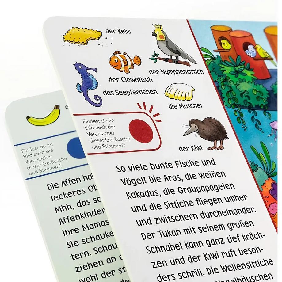 Hör mal (Soundbuch): Wimmelbuch: Im Zoo Hofmann, Julia; Görtler, Carolin (Illustrationen) Gebundene Ausgabe 