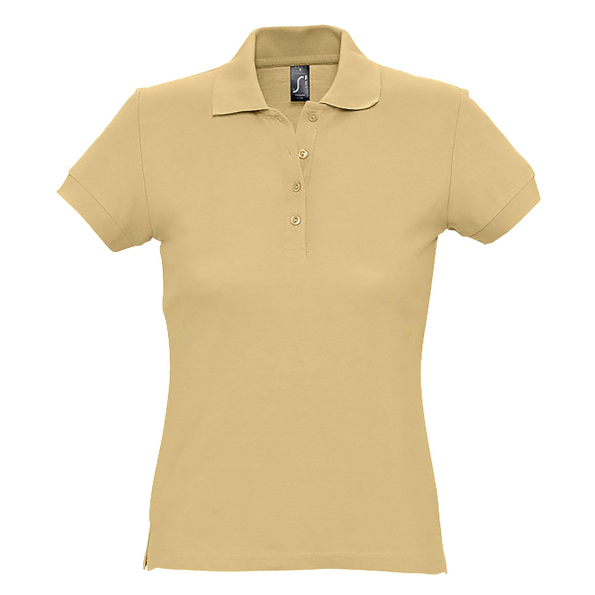 Image of Passion Poloshirt, Kurzarm Damen Sand S