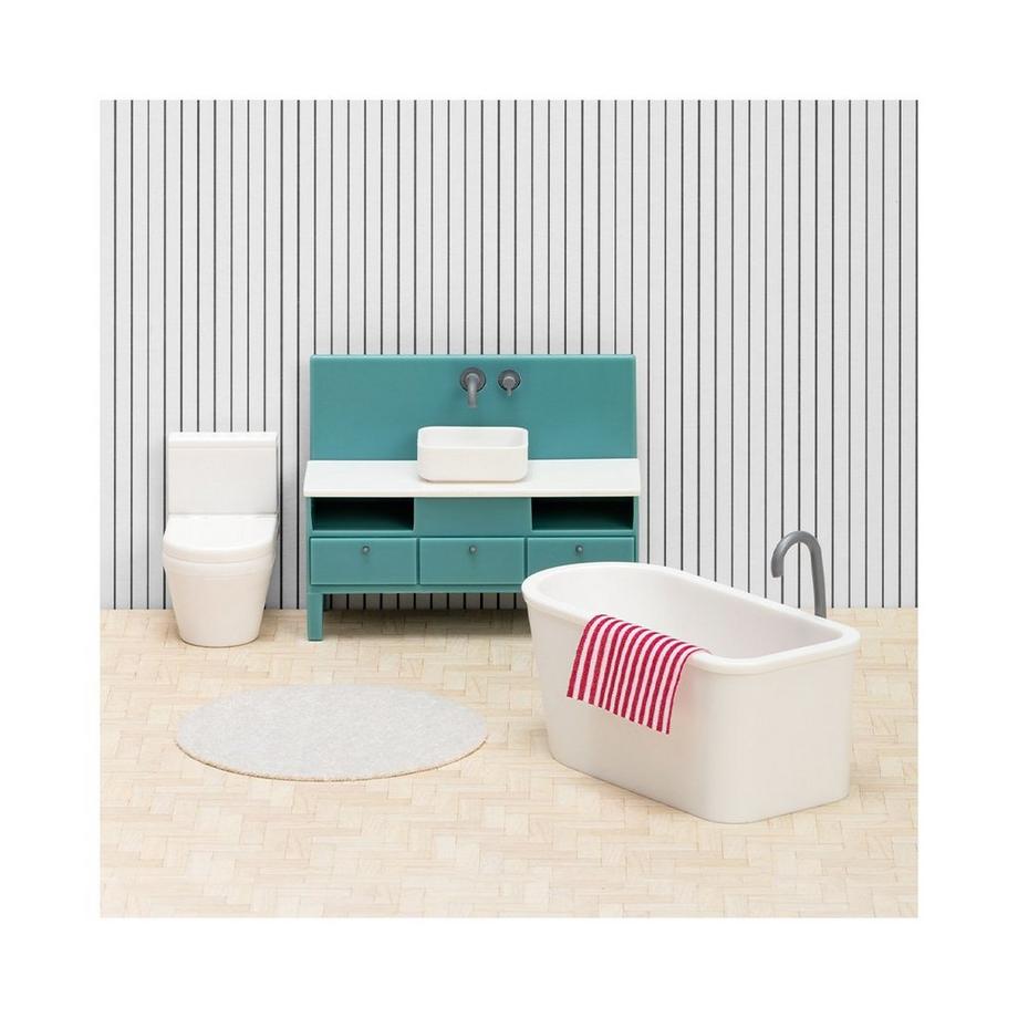 LUNDBY  Puppenhauszubehör Badezimmer Set 