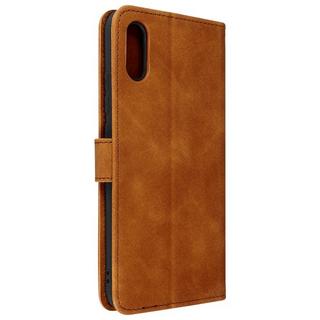 Avizar  Étui Xiaomi Redmi 9A Effet Daim Marron 