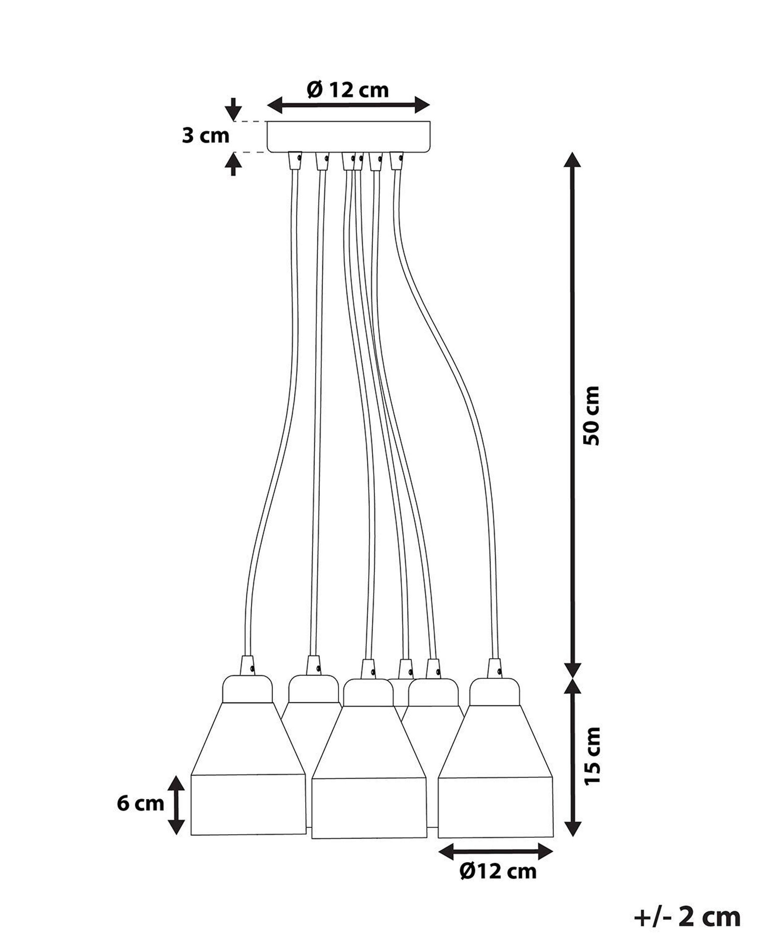 Beliani Lampe suspension en Métal Moderne CESTOS  