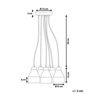 Beliani Lampe suspension en Métal Moderne CESTOS  