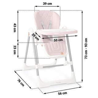 B2X  Chaise d'alimentation Nukido Elite, rose 