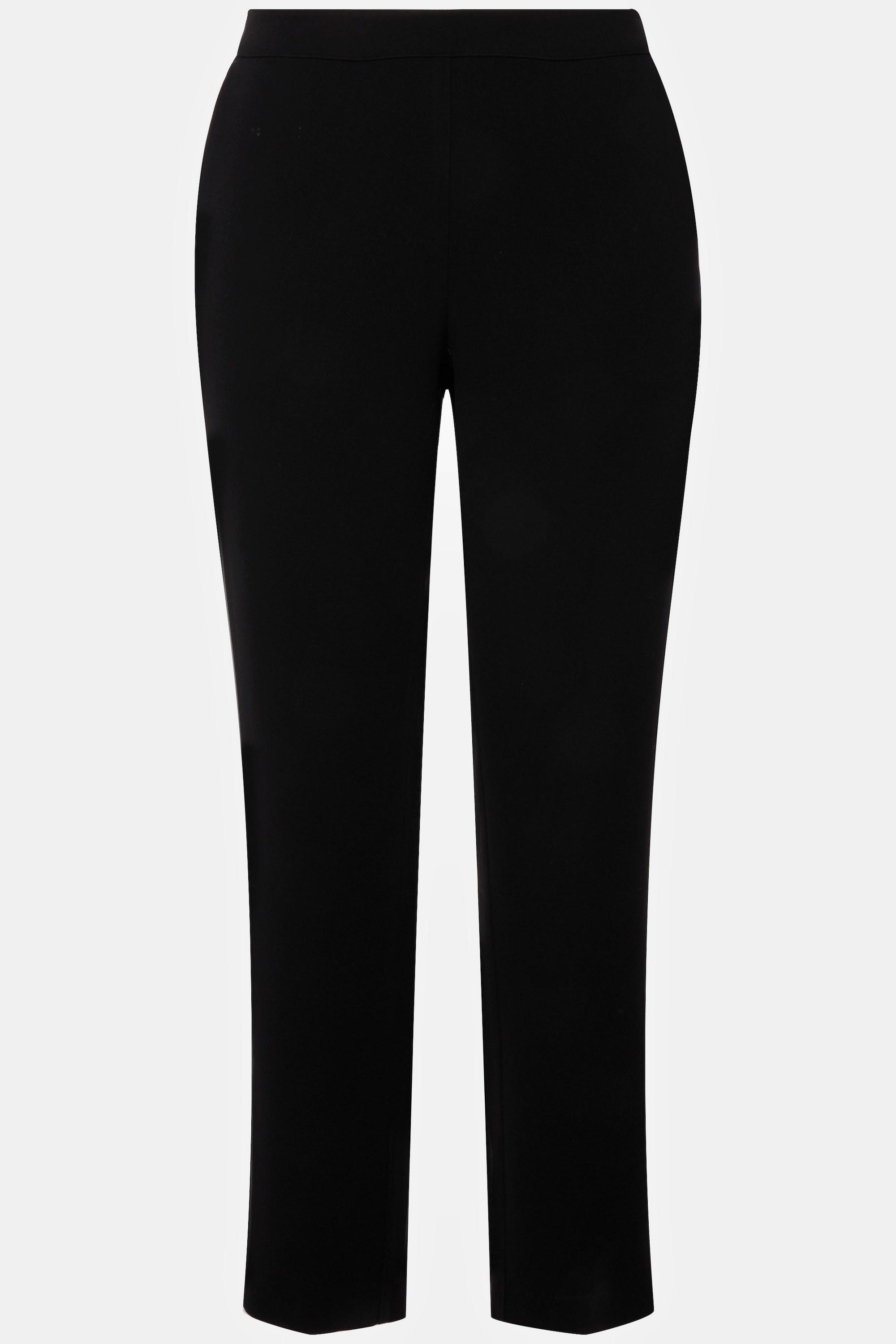 Ulla Popken  Pantalon ajusté en acétate haut de gamme, taille confortable 