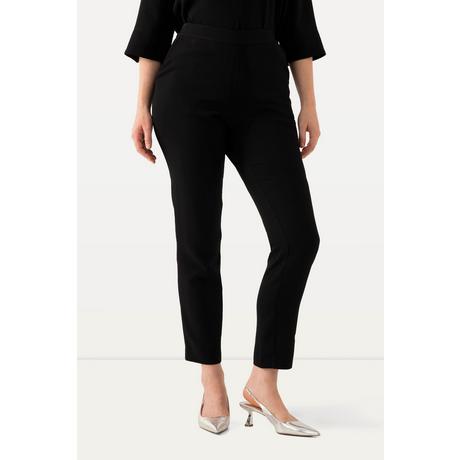 Ulla Popken  Pantalon ajusté en acétate haut de gamme, taille confortable 