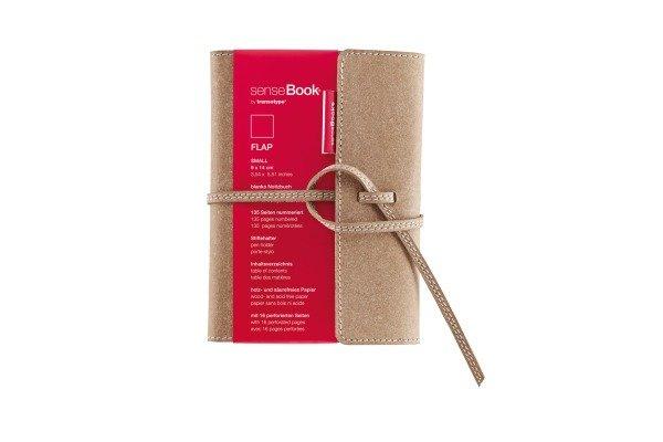 TRANSOTYPE TRANSOTYPE senseBook FLAP A6 75010600 blanko, S, 135 Seiten beige  