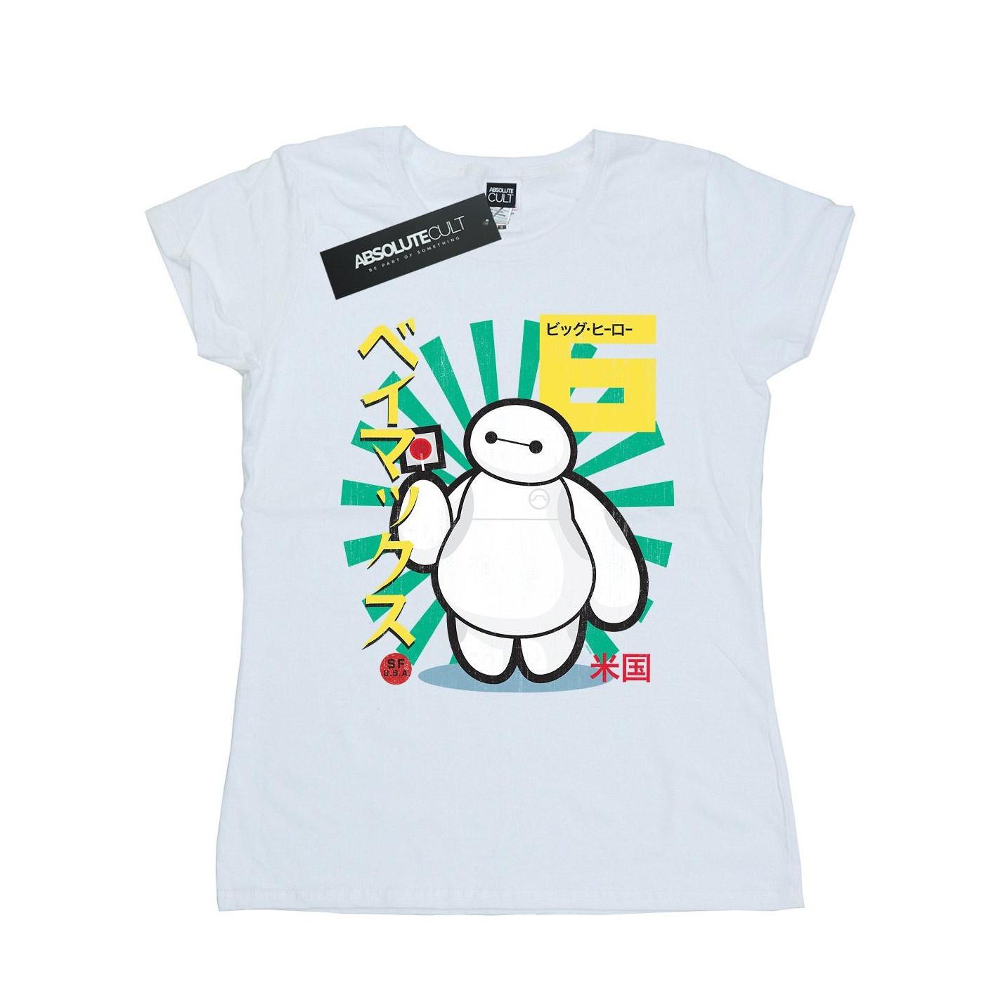 Image of Big Hero 6 Baymax Lollypop Tshirt Damen Weiss L