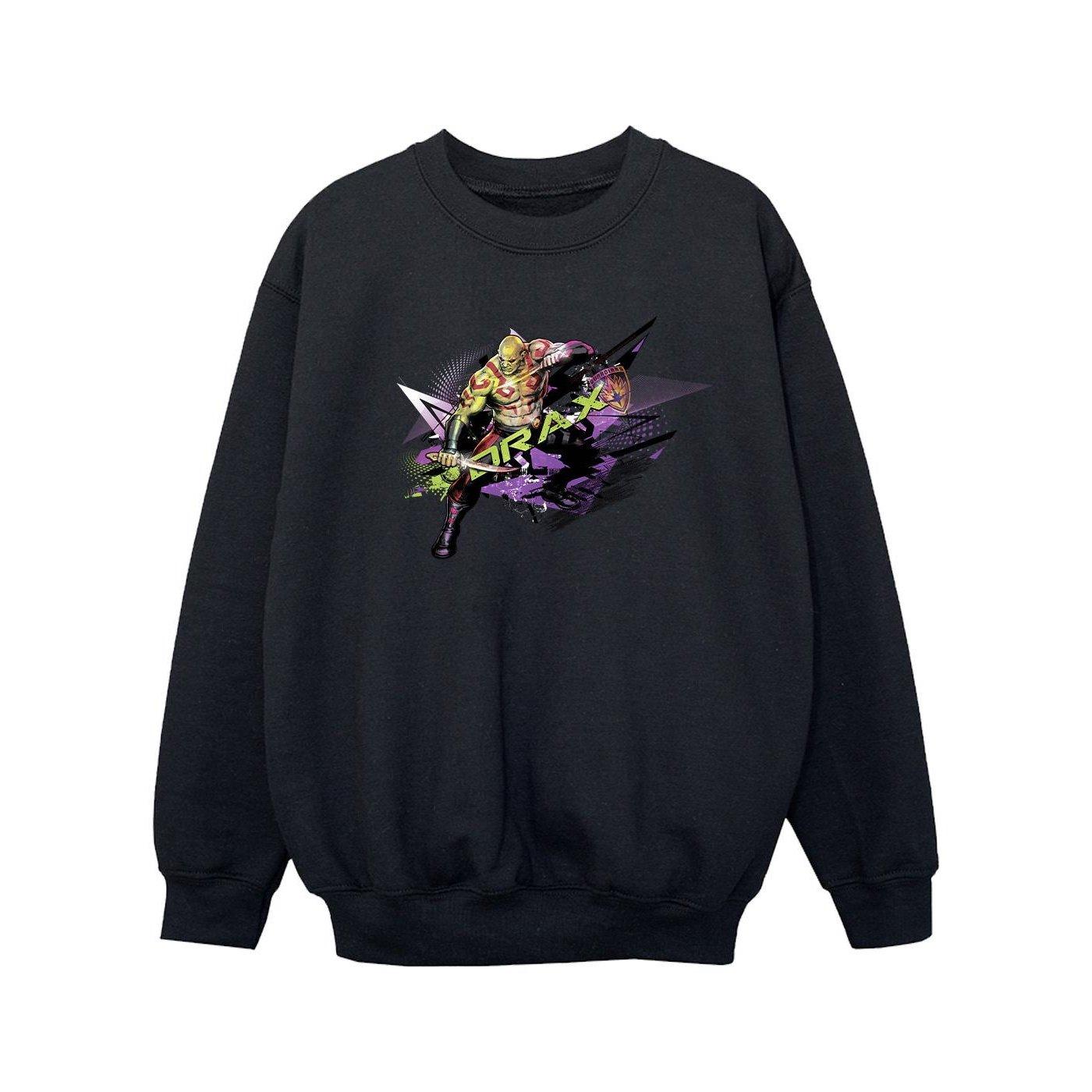 Image of Guardians Of The Galaxy Abstract Drax Sweatshirt Unisex Schwarz 152-158