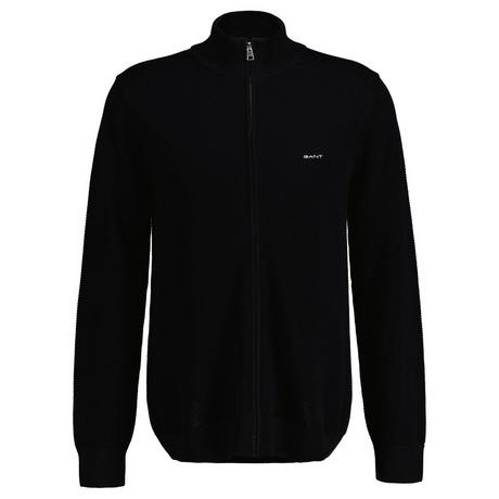 GANT Baumwoll Pique Half Zip Cardigan  