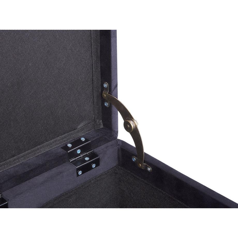 Beliani Pouf de rangement en Velours Glamour LORETTO  