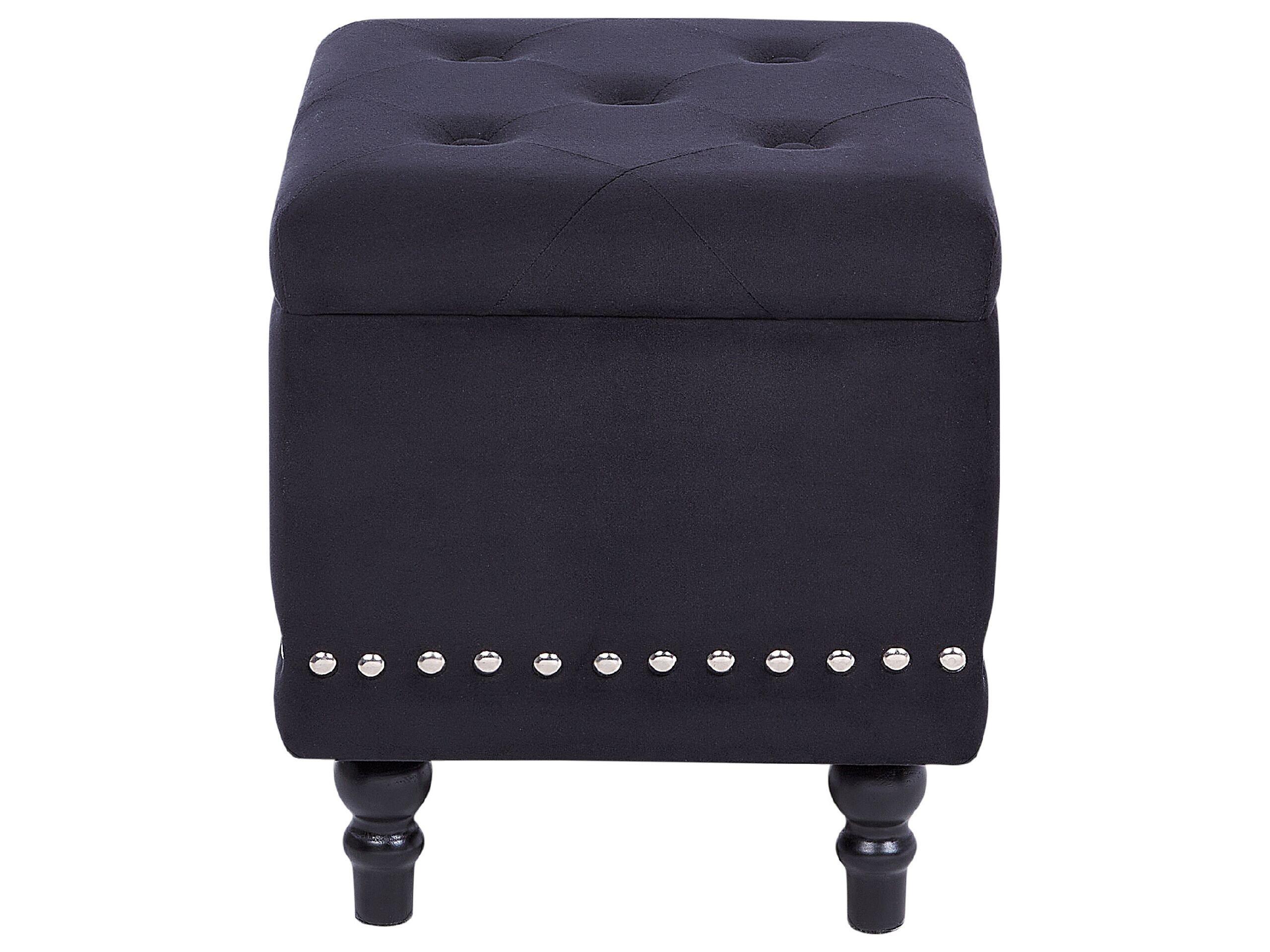 Beliani Pouf aus Samtstoff Glamourös LORETTO  