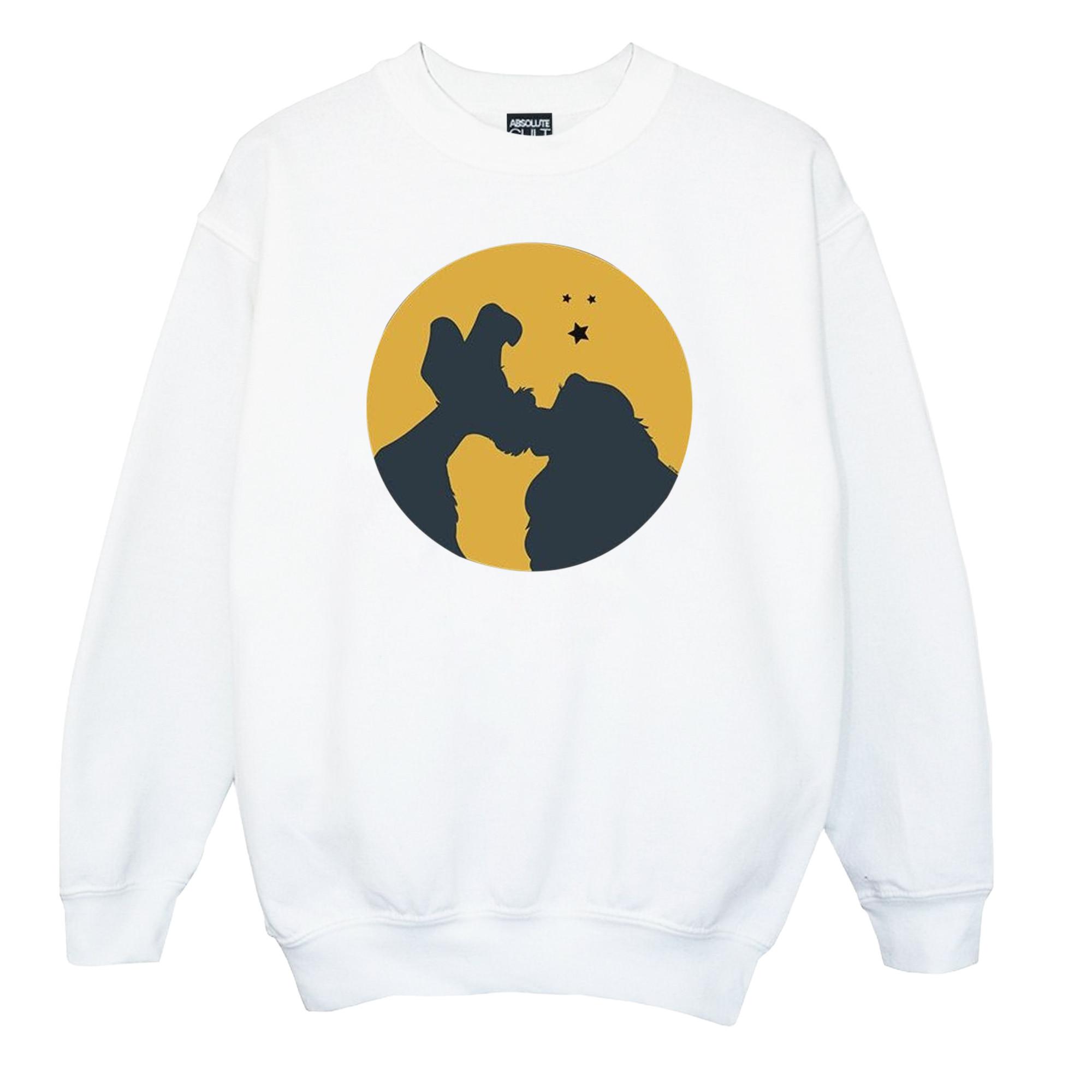 Image of Lady And The Tramp Moonlight Kiss Sweatshirt Unisex Weiss 128