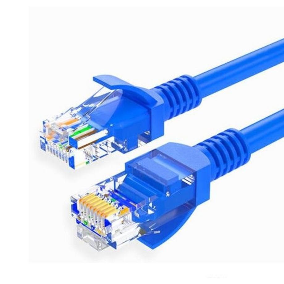 eStore  Câble Ethernet / Réseau Cat5e 1000 Mbps 200 cm - Bleu 