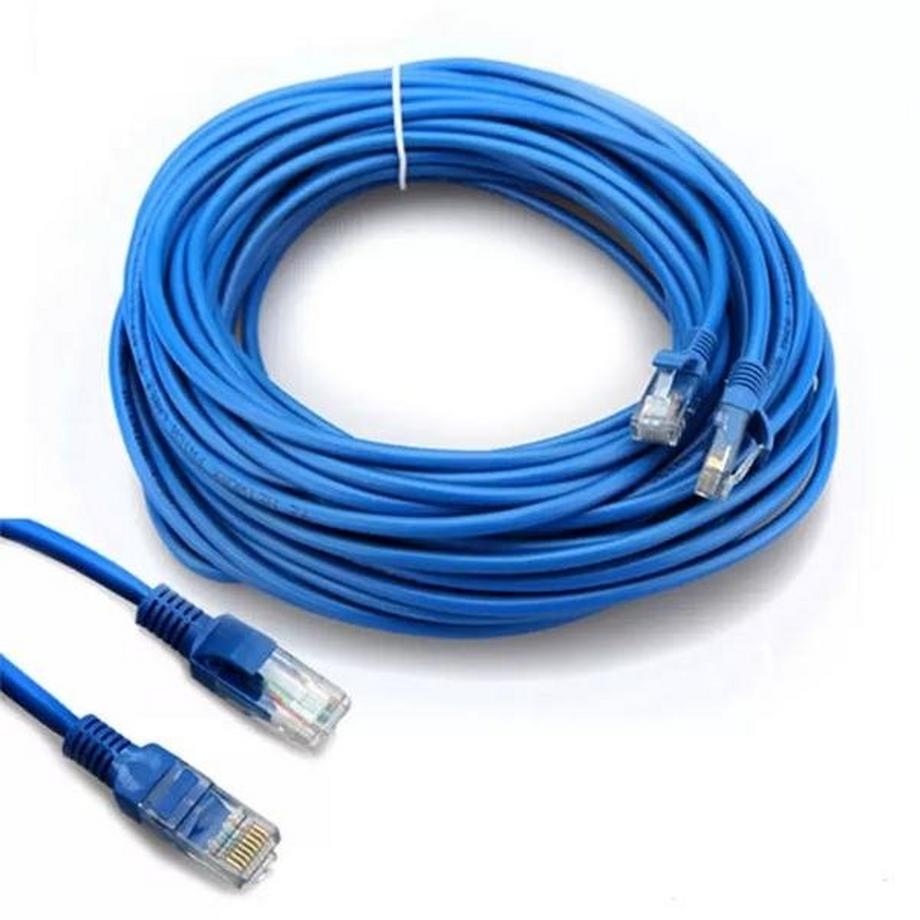 eStore  Câble Ethernet / Réseau Cat5e 1000 Mbps 200 cm - Bleu 