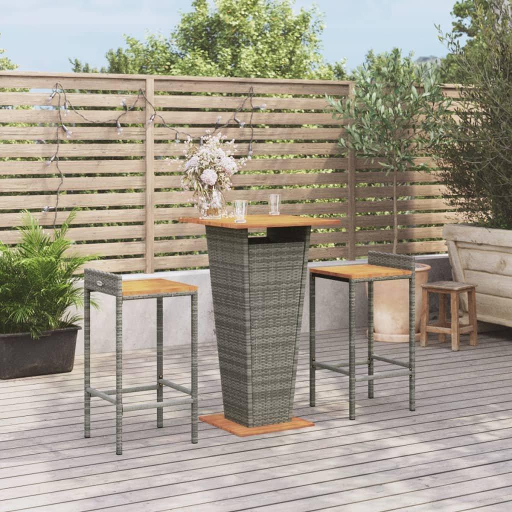 VidaXL Gartenbar set poly-rattan  