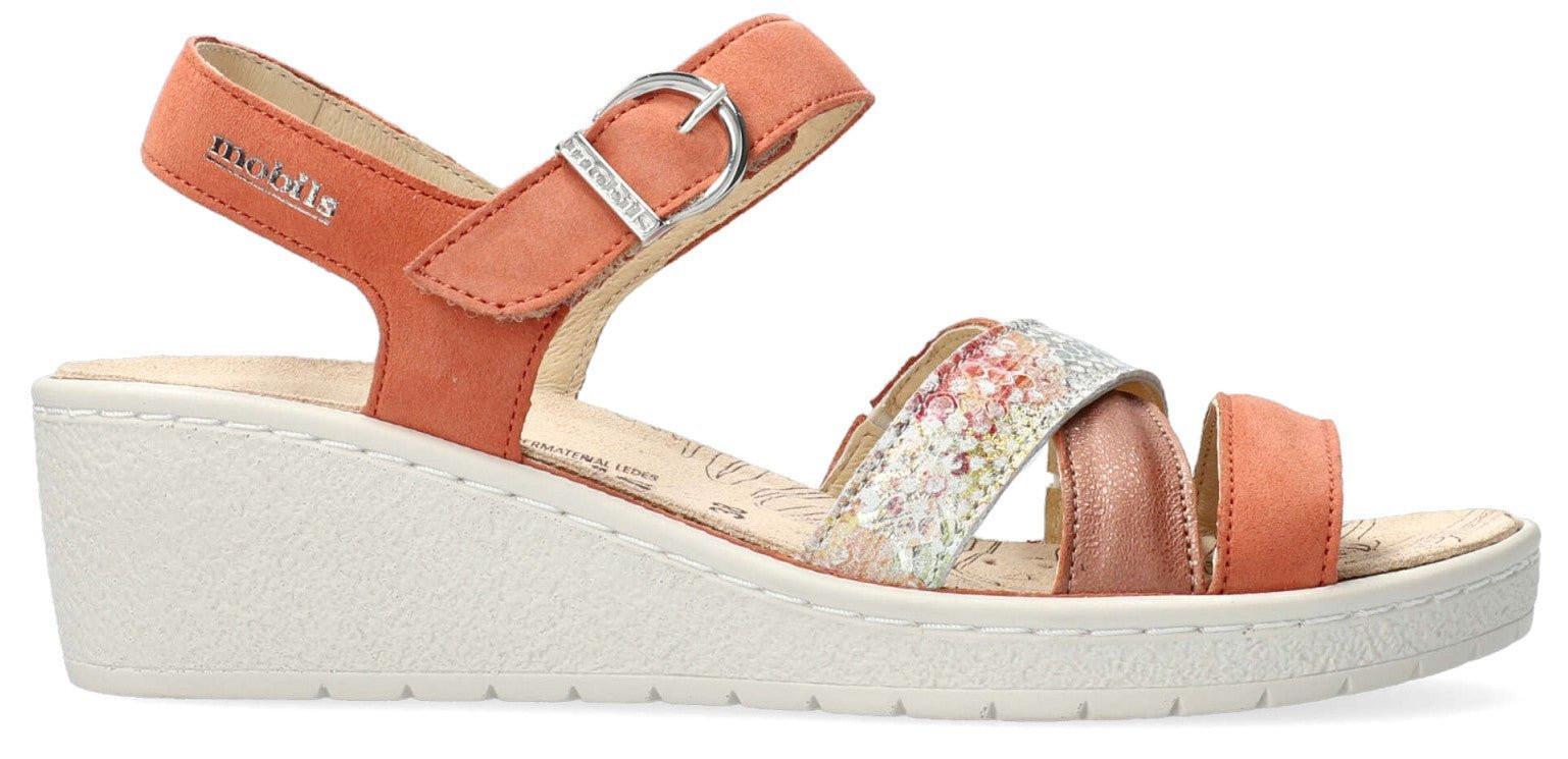 Image of Pietra - Wildleder Sandale Damen Orange 40